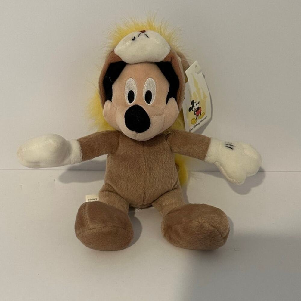 Mickey Mouse as Lion 7" plush Walt Disney World Animal Kingdom with tags